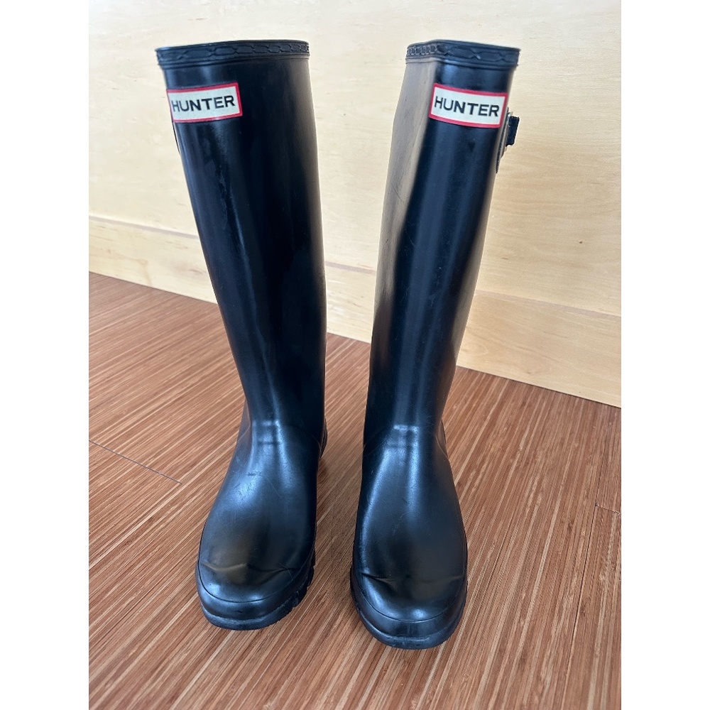 Hunter Original Tall Rain Boots in black